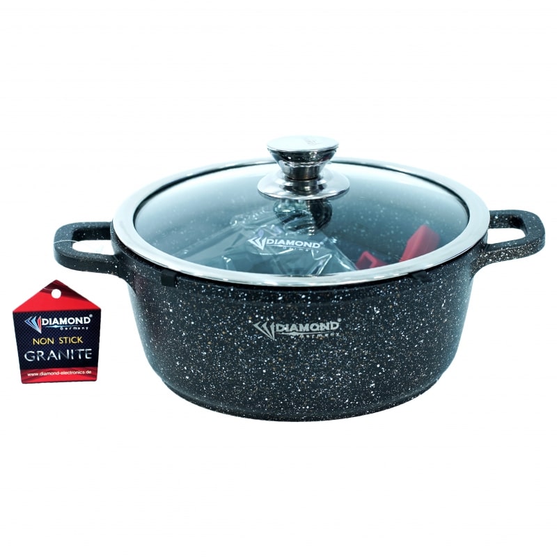 Կաթսա Diamond DMA-1722 Ալյումին / Գրանիտ 22սմ 3.7լ Սև 2